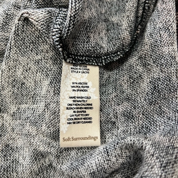 Soft Surroundings Large Felina Animal Print Tunic Sweater Cowl New - Picture 8 of 9